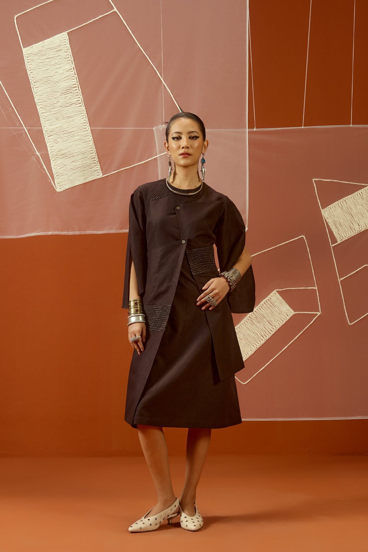 Five Degree Shift Kiln Grain Dress