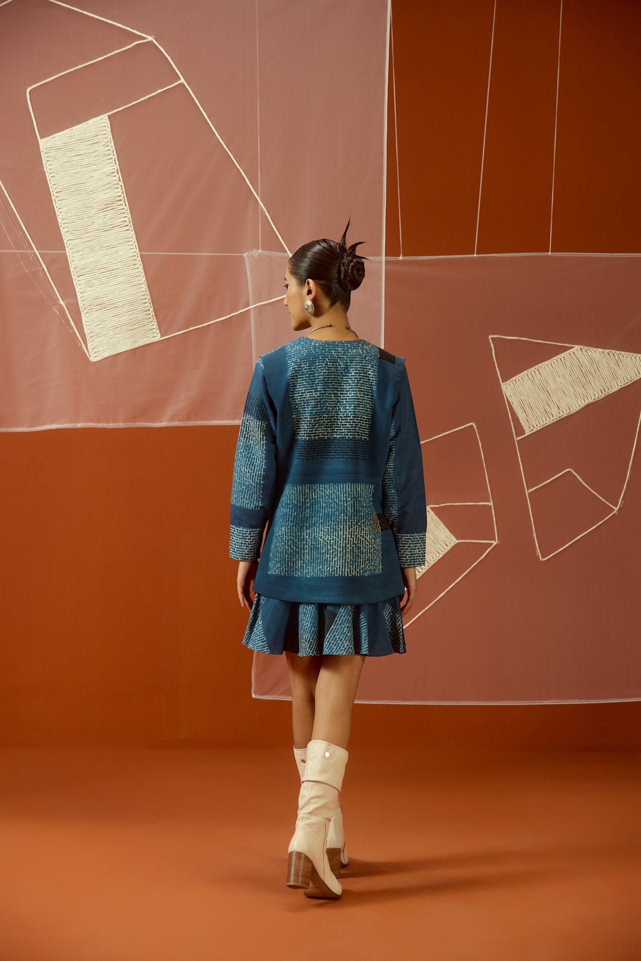 Five Degree Shift Indigo Trace Dress